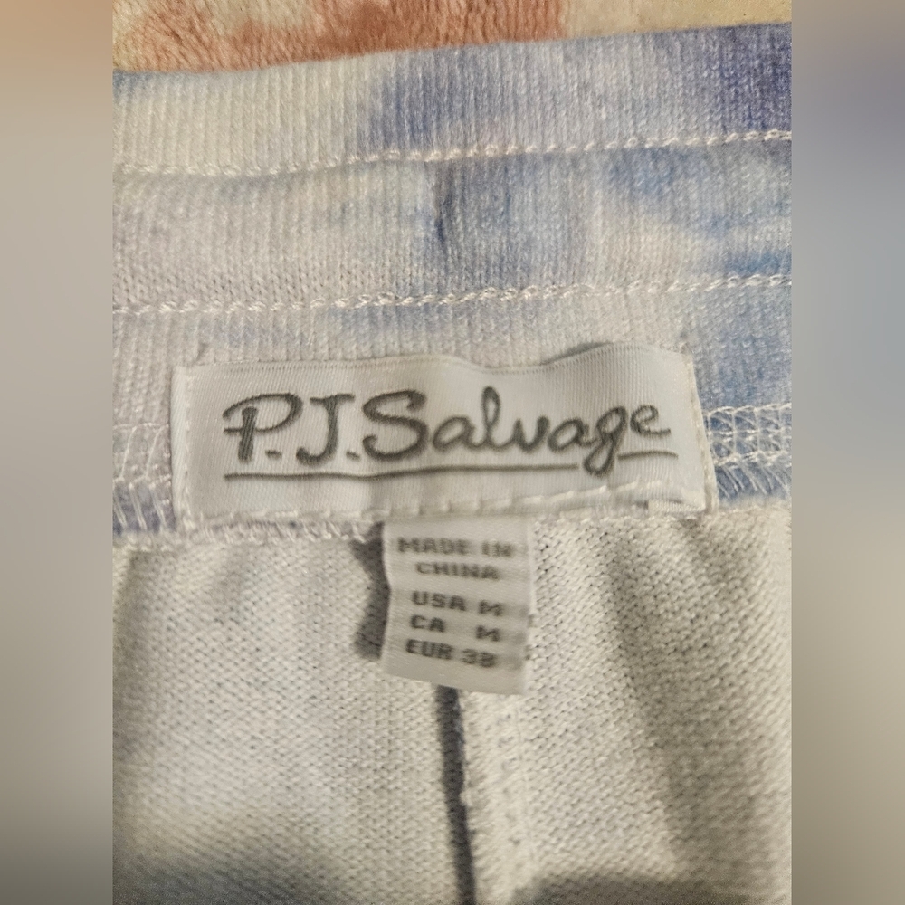 New P.J. Salvage Blue and White Joggers - Picture 6 of 7